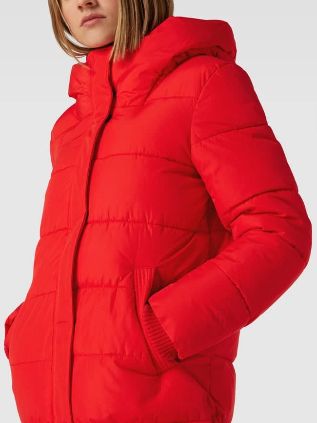 Esprit Steppmantel Mit Kapuze - Rot 3 Esprit Steppmantel Mit Kapuze - Rot – Bild 3