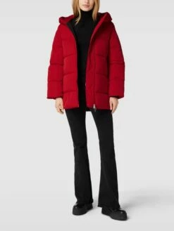 Mango Steppmantel Mit Kapuze Modell 'TOKYO' - Rot