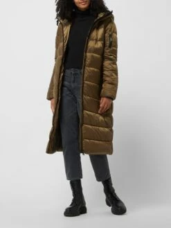 National Geographic Steppmantel Mit Kapuze - Wasserdicht - Metallic Braun