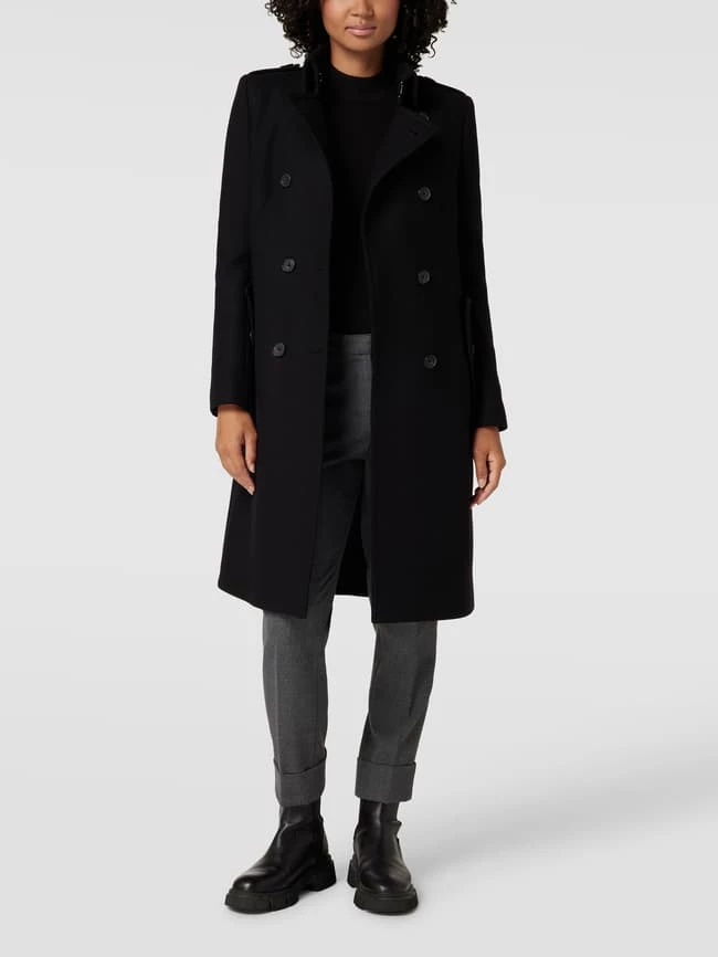 Drykorn Mantel Mit Strukturmuster Modell 'Harleston' - Schwarz 1 Drykorn Mantel Mit Strukturmuster Modell 'Harleston' - Schwarz