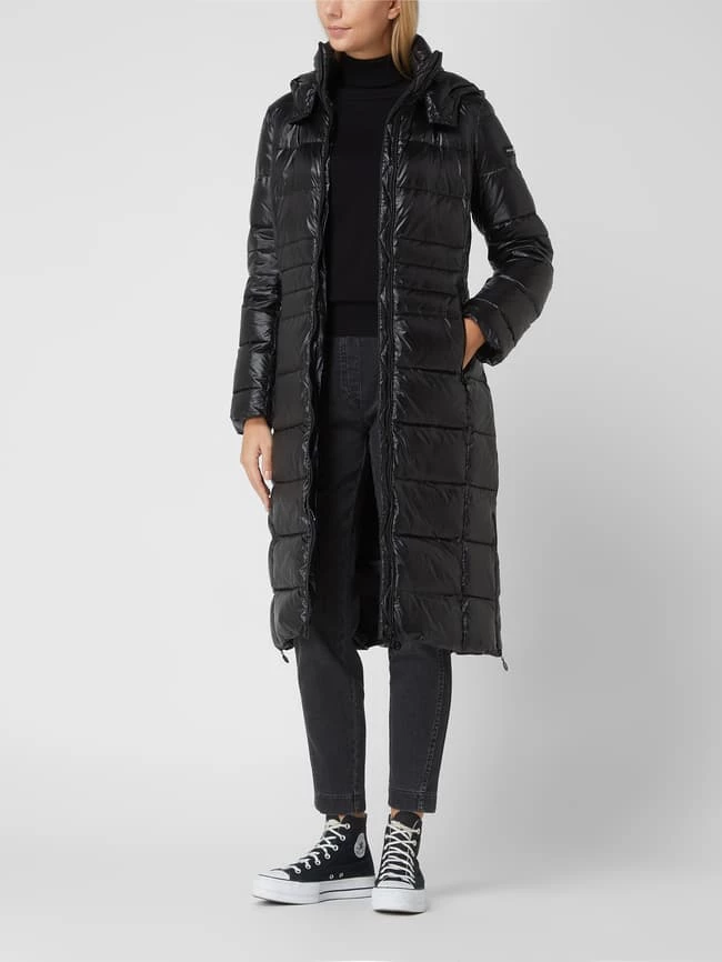 Frieda & Freddies Daunenmantel Mit Abnehmbarer Kapuze - Schwarz 1 Frieda & Freddies Daunenmantel Mit Abnehmbarer Kapuze - Schwarz