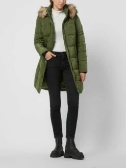 Fransa Steppmantel Mit Abnehmbarer Kapuze - Olivgrün