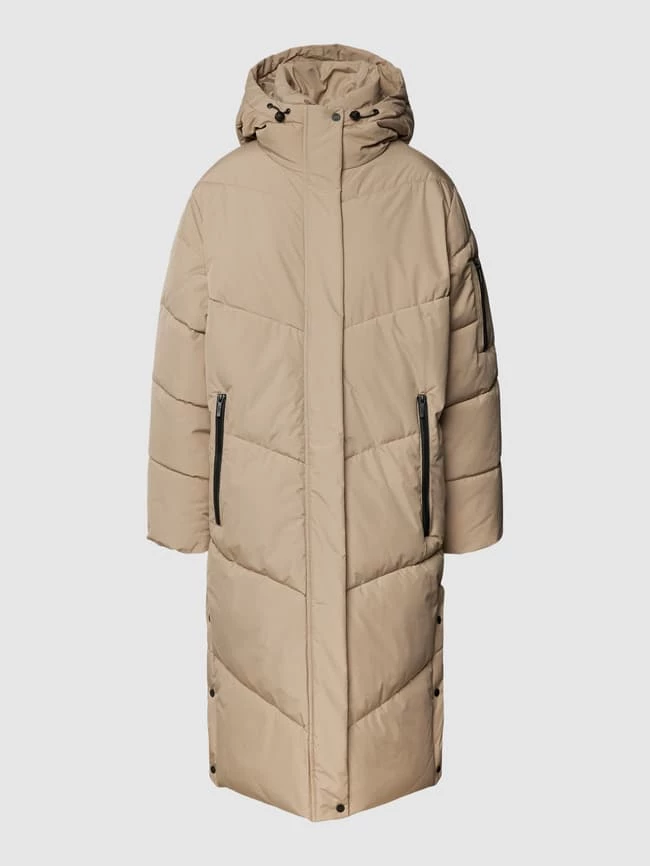 Jake*s Collection Steppmantel Mit Kapuze - Schlamm 2 Jake*s Collection Steppmantel Mit Kapuze - Schlamm – Bild 2