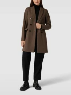 Mango Mantel Mit Reverskragen Modell 'COAT DALI' - Mittelbraun