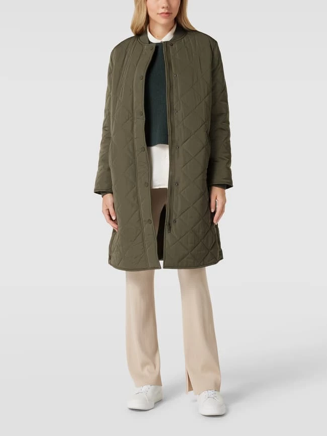 Montego Steppmantel Mit Seitlichen Eingrifftaschen - Olivgrün 1 Montego Steppmantel Mit Seitlichen Eingrifftaschen - Olivgrün