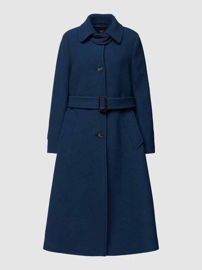 Weekend Max Mara Mantel Mit Taillengürtel Modell 'QUINCY' - Marineblau 2 Weekend Max Mara Mantel Mit Taillengürtel Modell 'QUINCY' - Marineblau – Bild 2