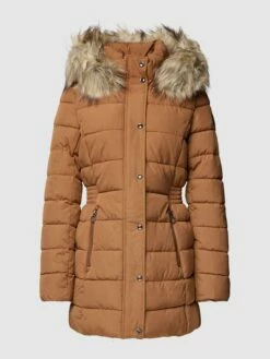 Only Steppmantel Mit Abnehmbarer Kapuze Modell 'LUNA QUILTED COAT' - Sand