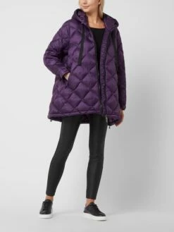 No.1 Como Steppmantel Mit Wattierung Modell 'Tiziana' - Lila