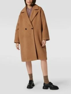 Jake*s Collection Mantel Mit Reverskragen - Camel