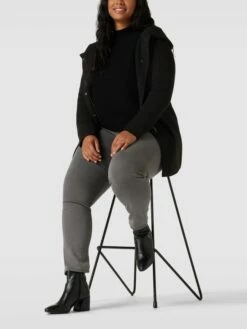 ONLY CARMAKOMA PLUS SIZE Mantel Mit Kapuze Modell 'CARSEDONA LIGHT COAT' - Schwarz