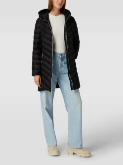 MICHAEL Michael Kors Steppmantel Mit Label-Detail Modell 'LONG' - Schwarz