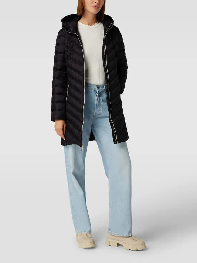 MICHAEL Michael Kors Steppmantel Mit Label-Detail Modell 'LONG' - Schwarz 1 MICHAEL Michael Kors Steppmantel Mit Label-Detail Modell 'LONG' - Schwarz