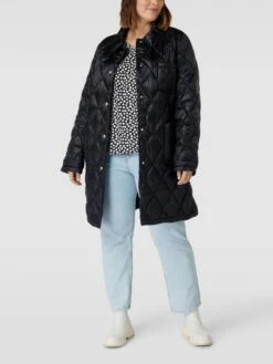 Marina Rinaldi PLUS SIZE Steppmantel Mit Umlegekragen Modell 'PACOS' - Dunkelblau