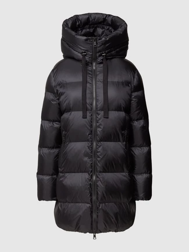 No.1 Como Steppmantel Mit Kapuze Modell 'LEONIE' - Schwarz 2 No.1 Como Steppmantel Mit Kapuze Modell 'LEONIE' - Schwarz – Bild 2