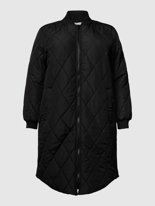 ONLY CARMAKOMA PLUS SIZE Steppmantel Mit Stehkragen Modell 'Carcarrot' - Schwarz 2 ONLY CARMAKOMA PLUS SIZE Steppmantel Mit Stehkragen Modell 'Carcarrot' - Schwarz – Bild 2