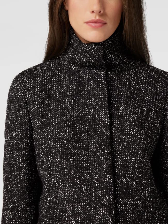 HUGO Mantel Mit Allover-Muster Modell 'MALU' - Schwarz 3 HUGO Mantel Mit Allover-Muster Modell 'MALU' - Schwarz – Bild 3