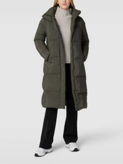 S.Oliver BLACK LABEL Daunenmantel Mit Kapuze - Khaki