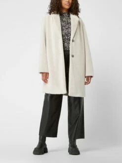 White Label Mantel Aus Kunstfell - Sand