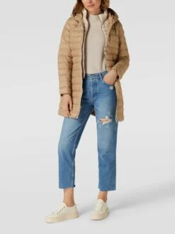 Fuchs Schmitt Steppmantel Mit Label-Detail - Camel