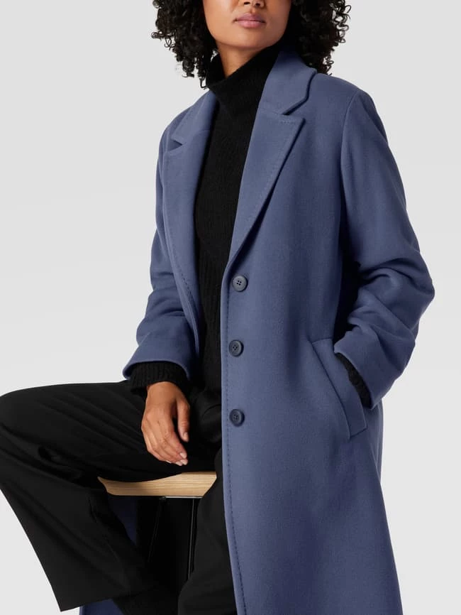 Fuchs Schmitt Mantel Mit Reverskragen - Rauchblau 3 Fuchs Schmitt Mantel Mit Reverskragen - Rauchblau – Bild 3