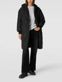 Vila Steppmantel Mit Kapuze Modell 'VITHORA' - Schwarz