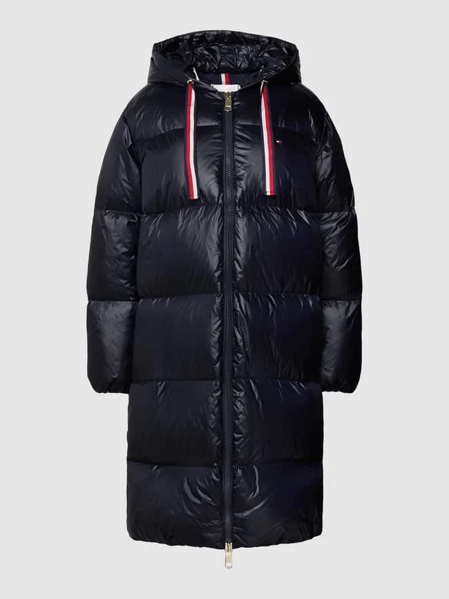Tommy Hilfiger Daunenmantel Mit Kapuze - Marineblau 2 Tommy Hilfiger Daunenmantel Mit Kapuze - Marineblau – Bild 2