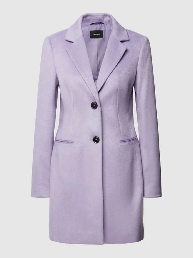 Montego Mantel Mit Paspeltaschen - Lila 2 Montego Mantel Mit Paspeltaschen - Lila – Bild 2