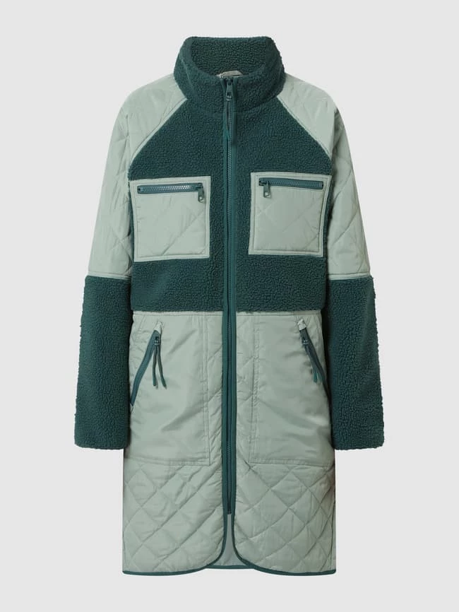 Tom Tailor Denim Steppmantel Mit Teddyfell - Dunkelgrün 2 Tom Tailor Denim Steppmantel Mit Teddyfell - Dunkelgrün – Bild 2