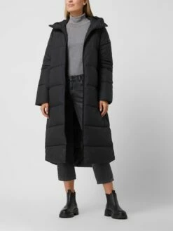 ECOALF Light-Steppmantel Mit Kapuze - Schwarz