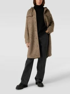 Marc O'Polo Denim Mantel Mit Label-Detail - Hellbraun