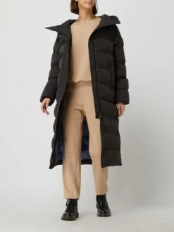 Pepe Jeans Steppmantel Mit Kapuze Modell 'Norah' - Wasserabweisend - Schwarz