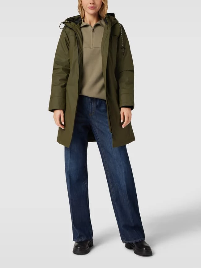 FREE/QUENT Jacke Mit Kapuze Modell 'Rain' - Olivgrün 1 FREE/QUENT Jacke Mit Kapuze Modell 'Rain' - Olivgrün