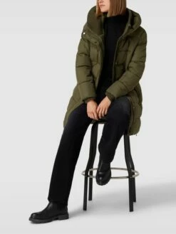 Esprit Steppmantel Mit Kapuze - Khaki