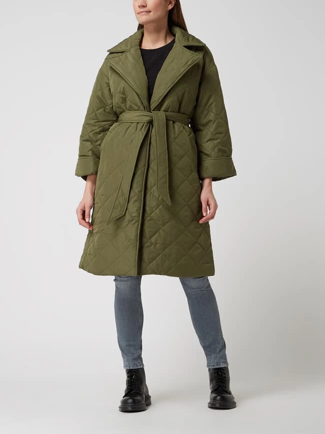 Vila Steppmantel Mit Taillengürtel Modell 'Chris' - Khaki 5 Vila Steppmantel Mit Taillengürtel Modell 'Chris' - Khaki – Bild 5