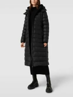 Fuchs Schmitt Steppmantel Mit Label-Details - Schwarz