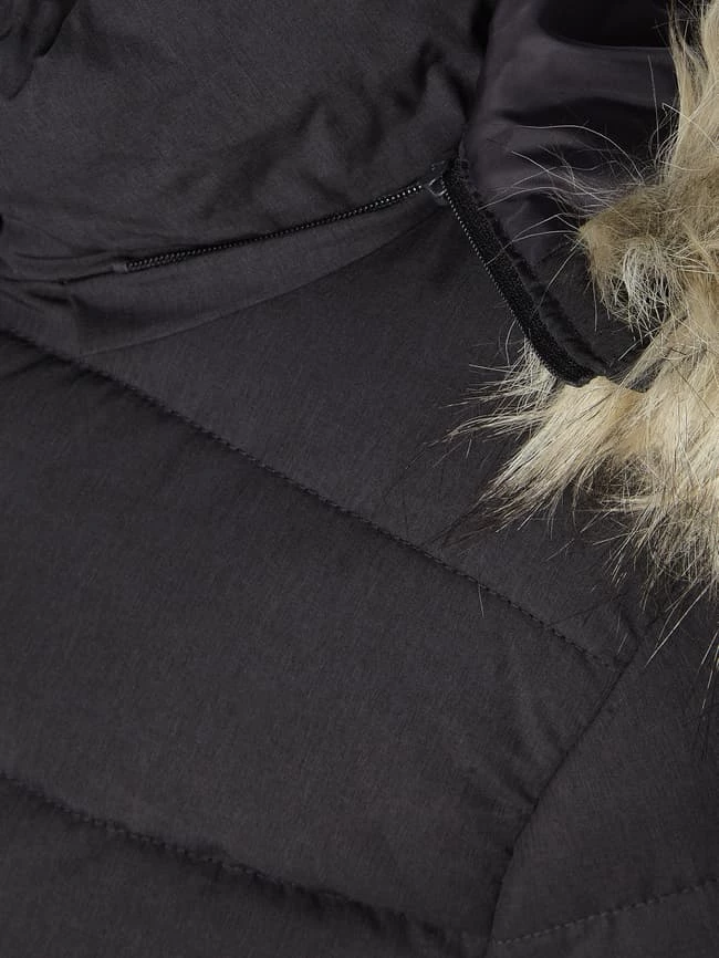 ONLY CARMAKOMA PLUS SIZE Steppjacke Mit Wattierung Modell 'Luna' - Anthrazit Meliert 4 ONLY CARMAKOMA PLUS SIZE Steppjacke Mit Wattierung Modell 'Luna' - Anthrazit Meliert – Bild 4