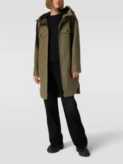 Fuchs Schmitt Mantel Mit Seitlichen Eingrifftaschen - Khaki
