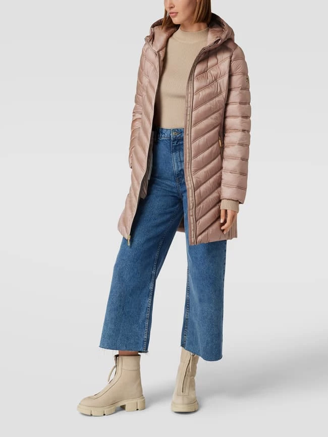 MICHAEL Michael Kors Steppmantel Mit Label-Detail Modell 'LONG' - Beige 1 MICHAEL Michael Kors Steppmantel Mit Label-Detail Modell 'LONG' - Beige