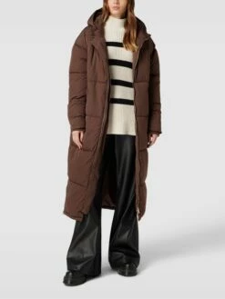 REVIEW Steppmantel Mit Kapuze - Schlamm