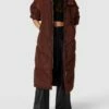 Pieces Steppmantel Mit Kapuze Modell 'PCFELICITY LONG PUFFER' - Schokobraun