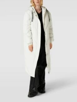 HUGO Steppmantel Mit Logo-Detail - Offwhite