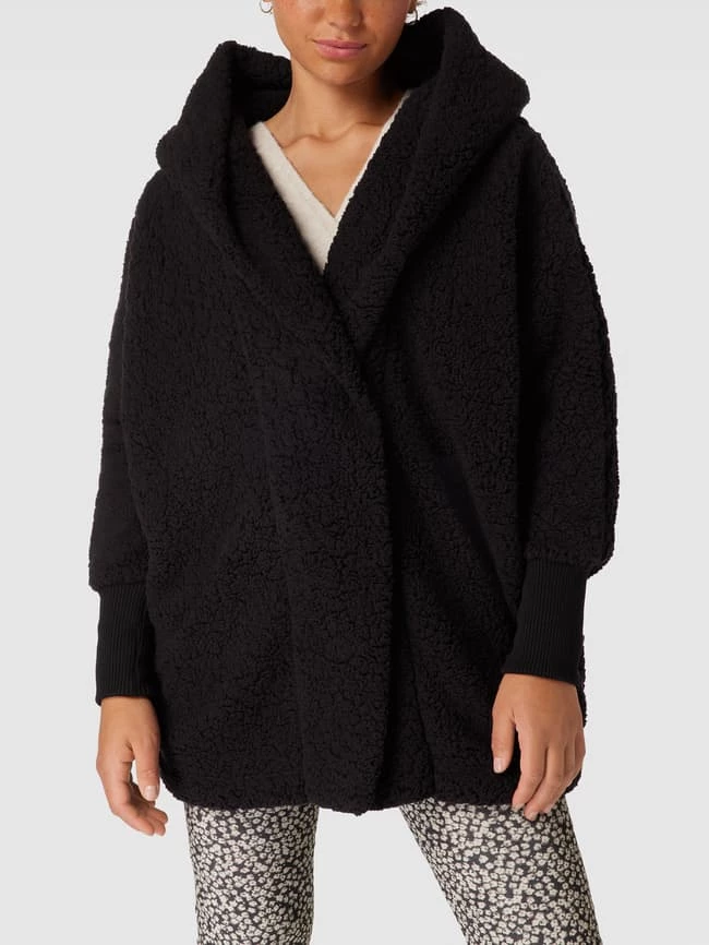 Noisy May Mantel Mit Strukturierter Oberfläche - Schwarz 4 Noisy May Mantel Mit Strukturierter Oberfläche - Schwarz – Bild 4