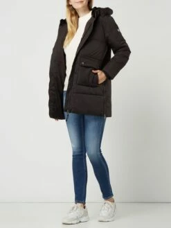 Tommy Jeans Steppjacke Mit Kapuze - Schwarz