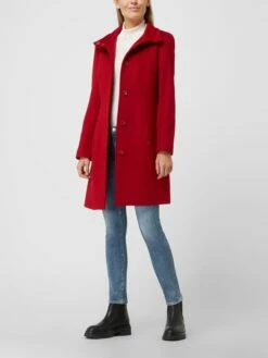 Pennyblack Wollmantel Mit Stehkragen Modell 'Benevolo' - Bordeaux Rot