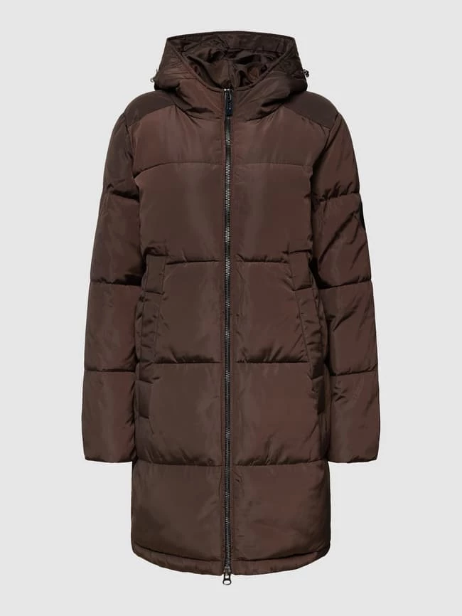 Kaffe Steppmantel Mit Label-Patch Modell 'Kalenoma' - Dunkelbraun 2 Kaffe Steppmantel Mit Label-Patch Modell 'Kalenoma' - Dunkelbraun – Bild 2