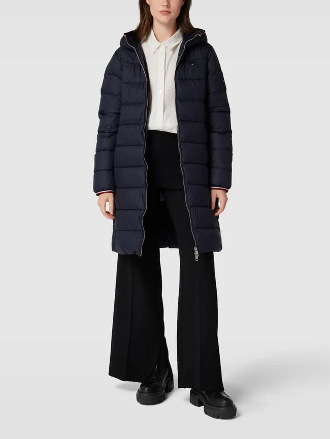 Tommy Hilfiger Steppmantel Mit Kontraststreifen Modell 'SORONA' - Marineblau 1 Tommy Hilfiger Steppmantel Mit Kontraststreifen Modell 'SORONA' - Marineblau