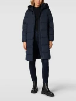 Esprit Collection Steppmantel Mit Kapuze - Marineblau