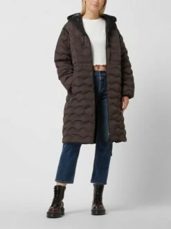 Replay Steppmantel Mit Kapuze - Dunkelbraun