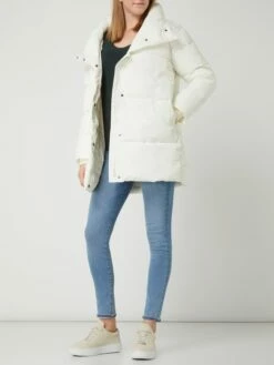 ECOALF Steppmantel Mit Kapuze - Offwhite