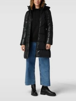 Taifun Mantel Mit Label-Detail Modell 'OUTDOOR' - Schwarz